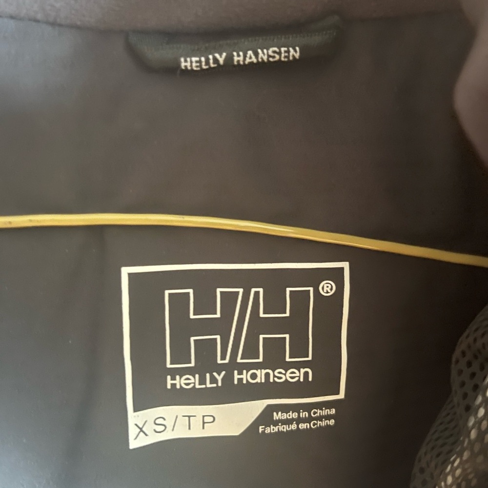 Helly Hansen Rain jacket black long hooded, black polyamide polyester size xs - Picture 8 of 8